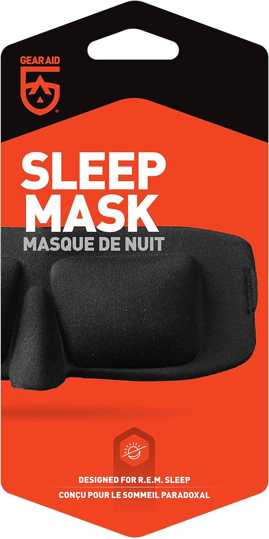 Gear Aid Black Sleep Mask for Deep REM Sleep