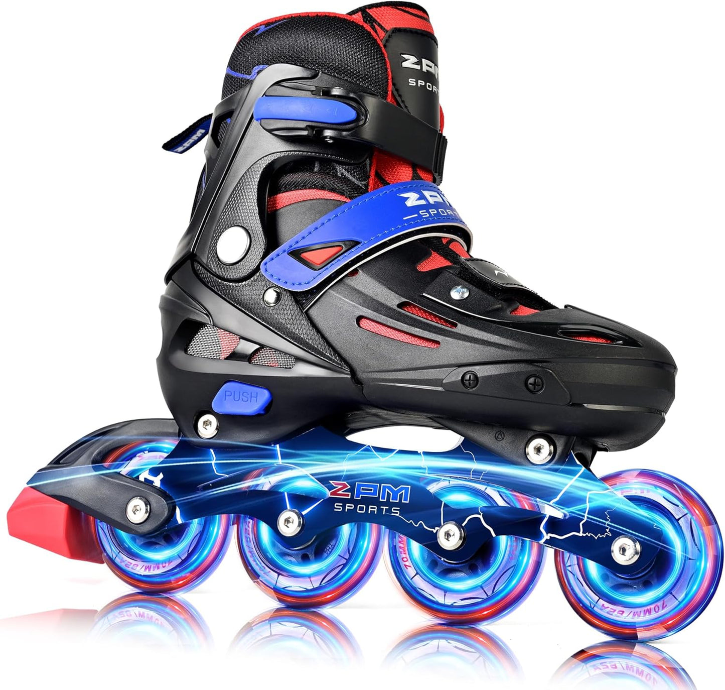 2PM SPORTS Inline Skates for Kids with Light Up Wheels Fun