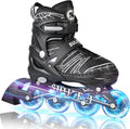 SULIFEEL Rainbow Unicorn Inline Skates for Girls Boys - Adjustable 4