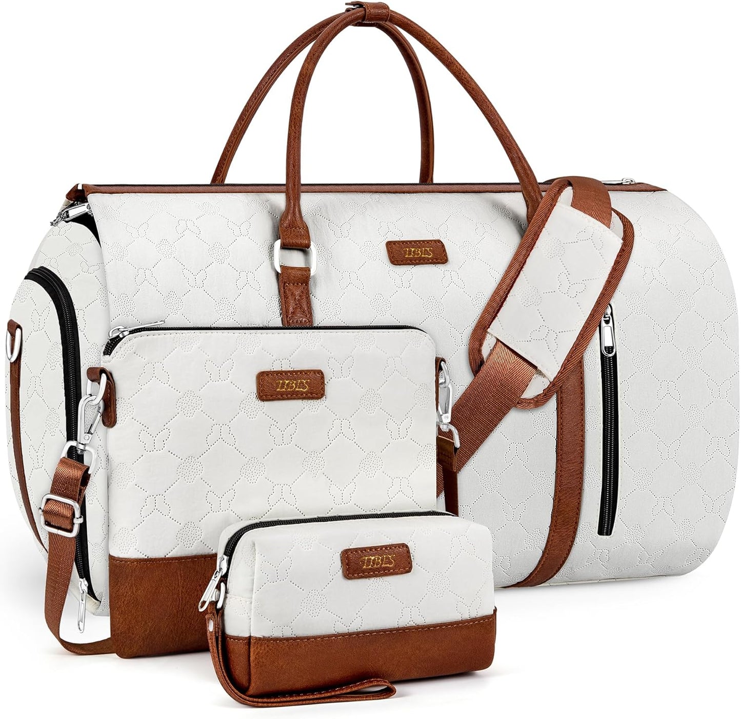 Convertible Garment Duffel Bag for Travel - 4pcs Set for Men