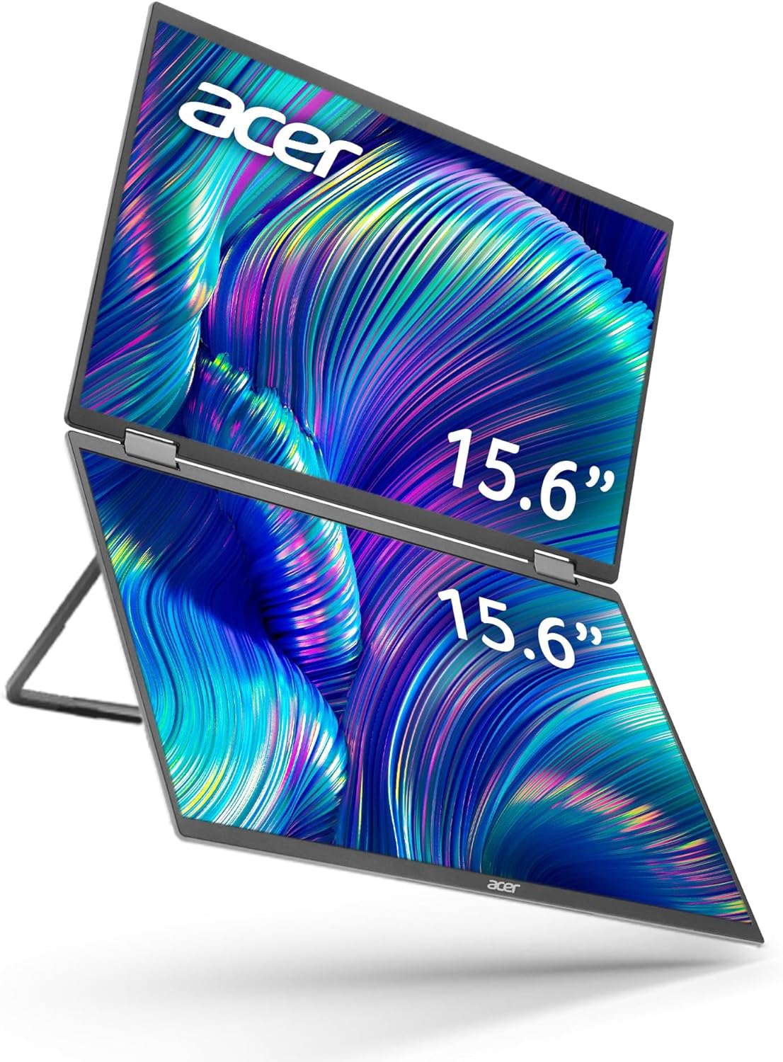 Acer PD163Q Foldable Dual-Screen Monitor: Versatile Viewing with Built-in Speakers