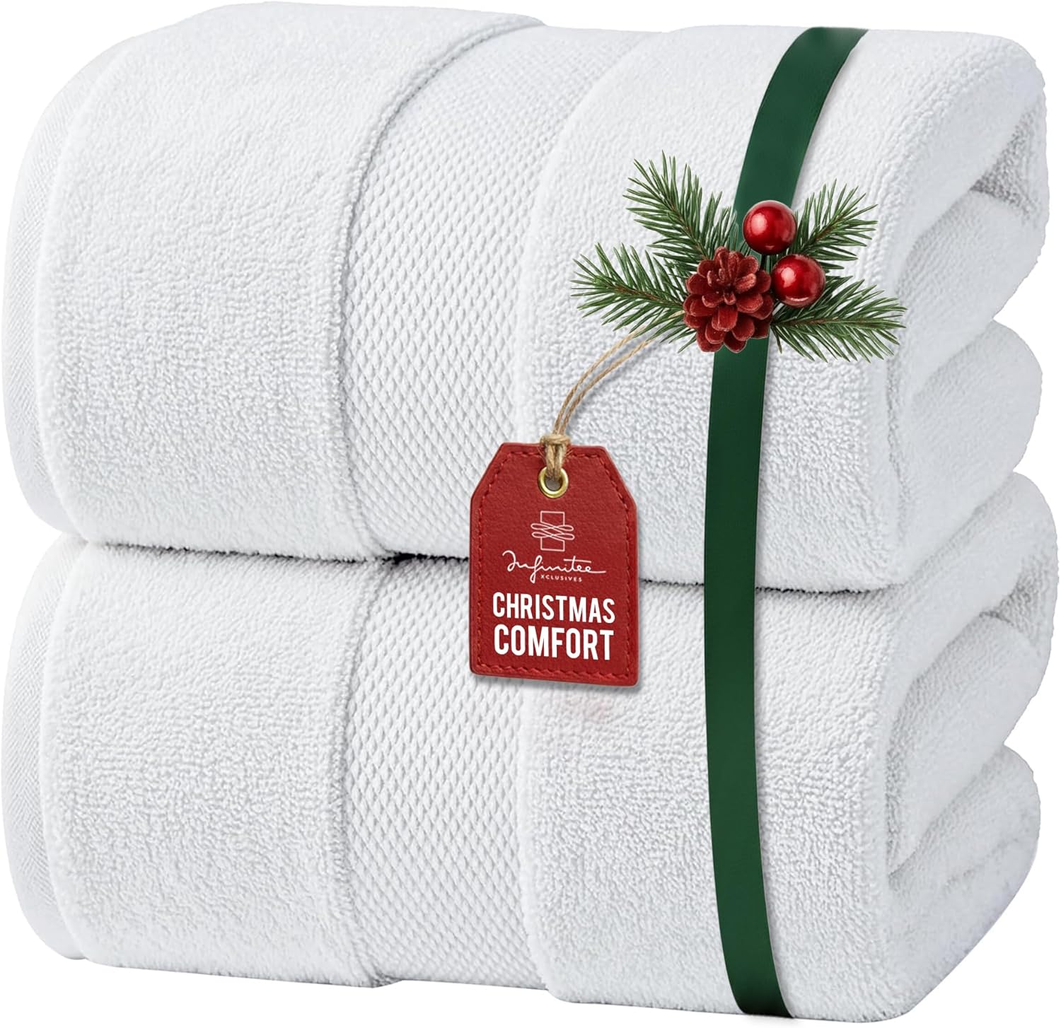 Luxury Bath Sheets Towels 2 Pack 600 GSM for Ultimate Comfort