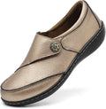 Women's Classic Casual Leather Loafers - Comfortable Slip On Flats IS
