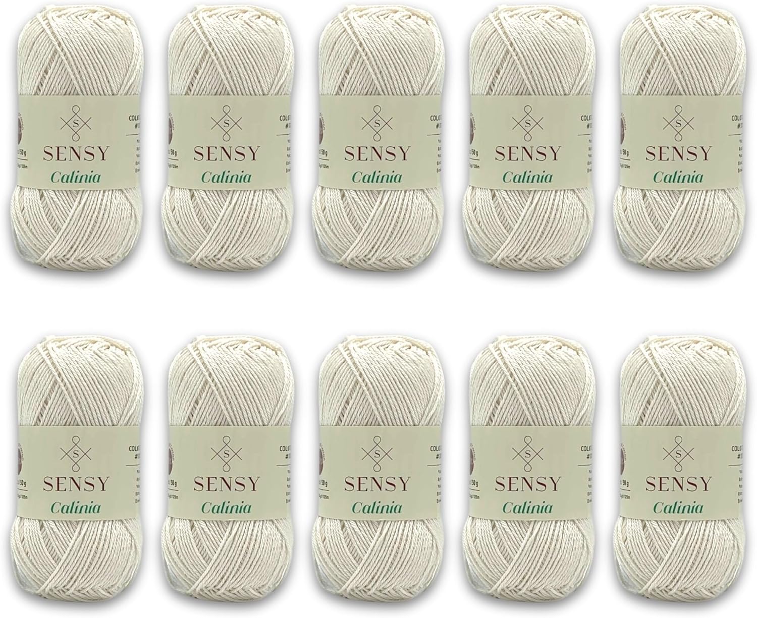 10 Skeins of Sensy Calinia Yarn for Amigurumi Projects