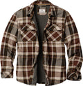 Legendary Whitetails Men's Thermal Lined Shirt Jacket Plaid Flannel