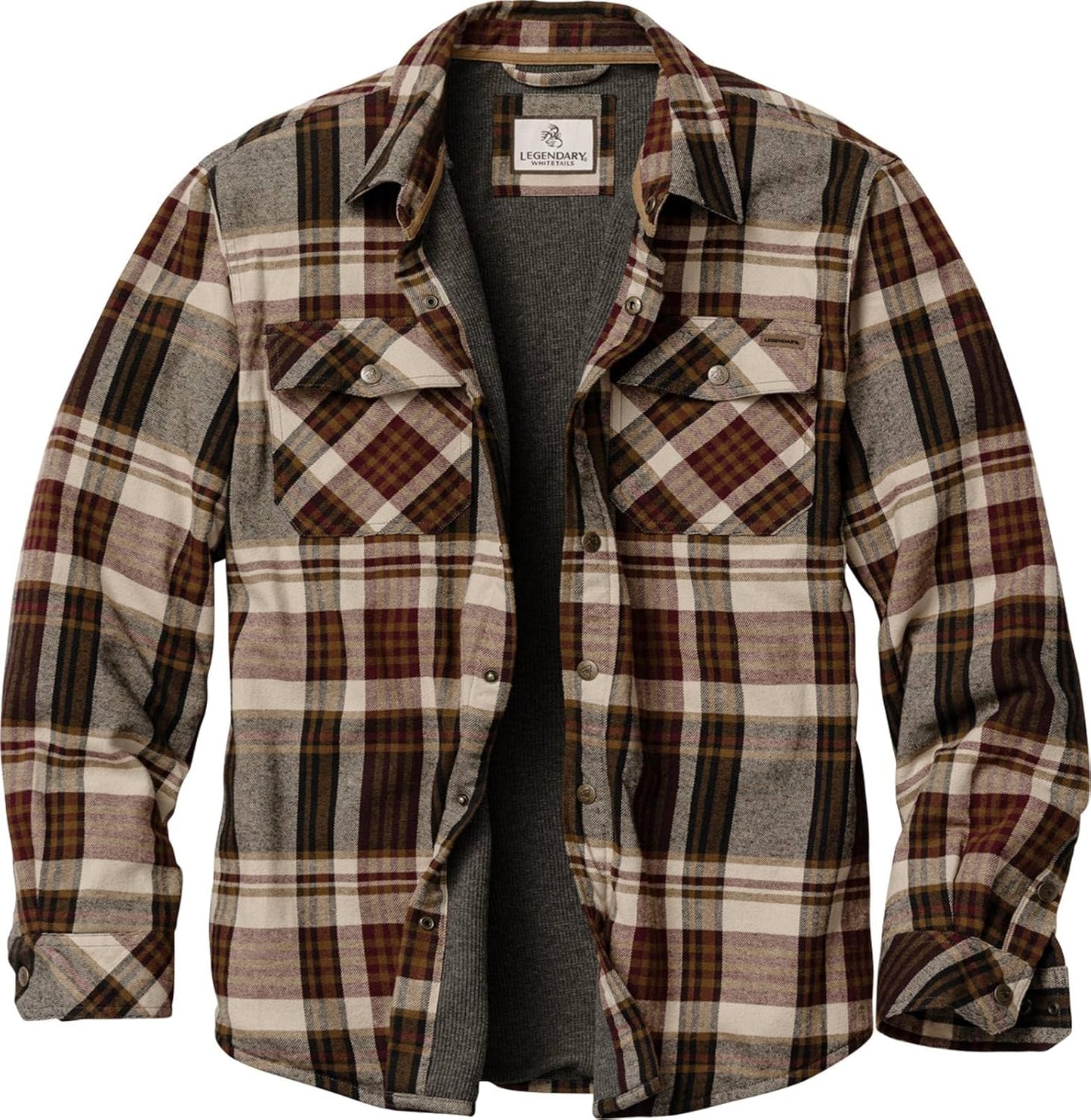 Legendary Whitetails Men's Thermal Lined Shirt Jacket for Comfort