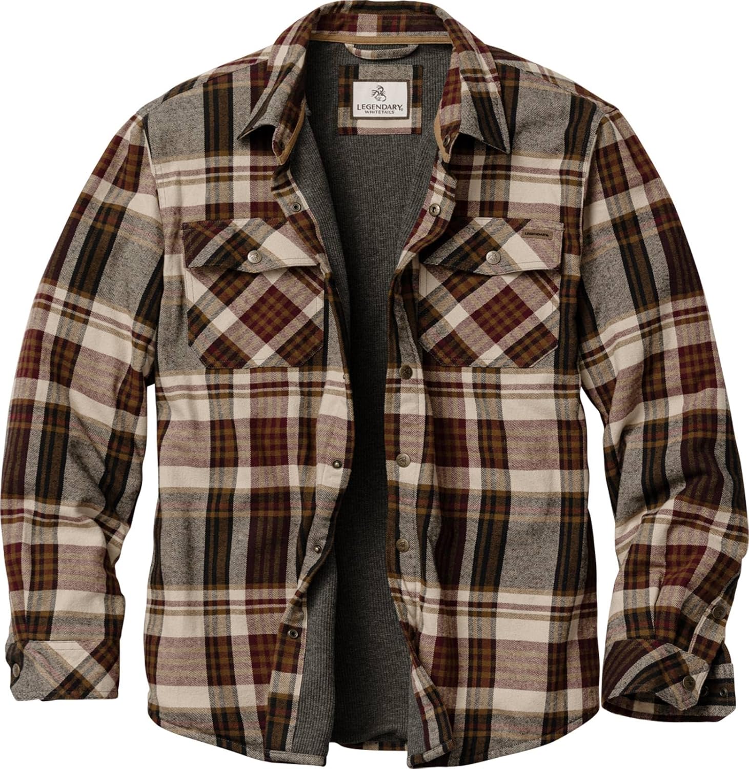 Legendary Whitetails Men's Thermal Lined Shirt Jacket for Comfort