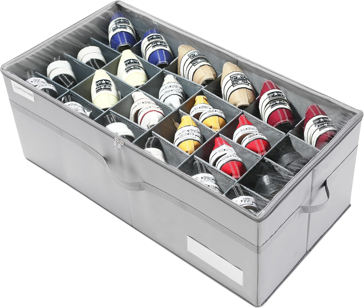 LUVHOMEE Shoe Organizer for Closet Holds 24 Pairs of Shoes