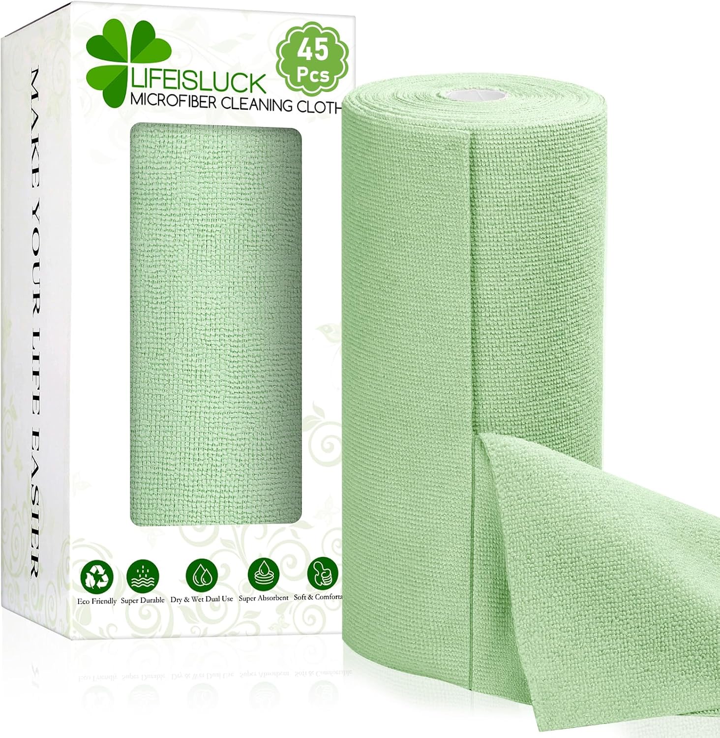 Reusable Tear-Away Microfiber Roll - Absorbent for Car & Home