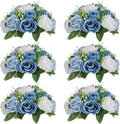 NUPTIO Flower Balls for Wedding Centerpieces - Dusty Blue Rose Table