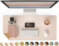 Dual-Sided Mouse Pad Cork and PU Leather Desk Pad 36in x 17in