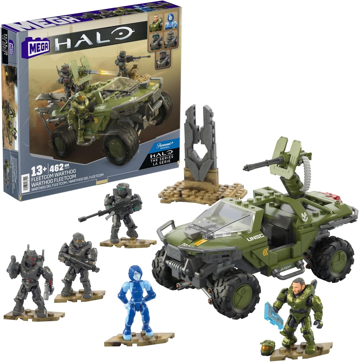 MEGA Halo The Series Vehicle Building Toys Set with Warthog