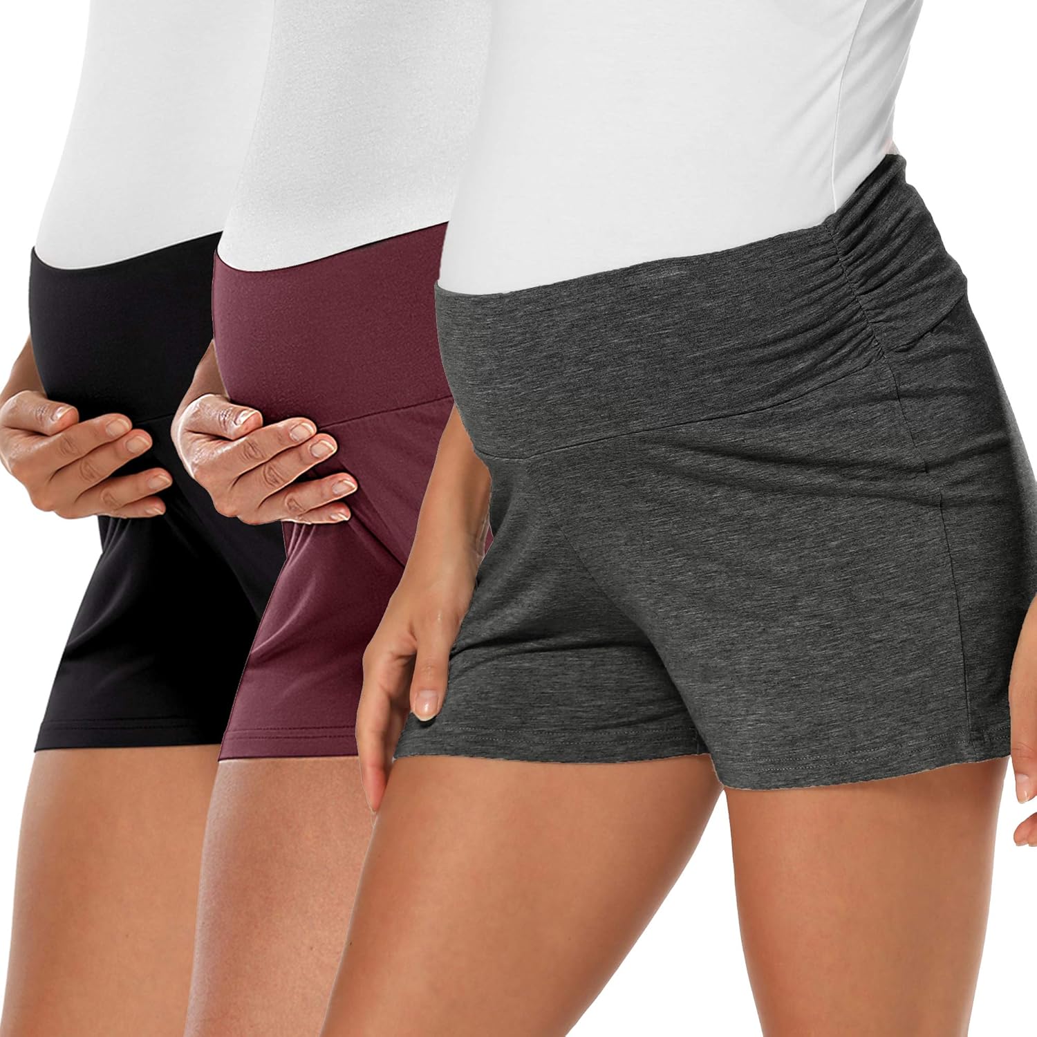 fitglam Women's Maternity Shorts for Comfort and Style