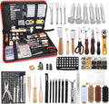 Leather Working Tool Kit - Beginner Leathercraft Tools with Bag