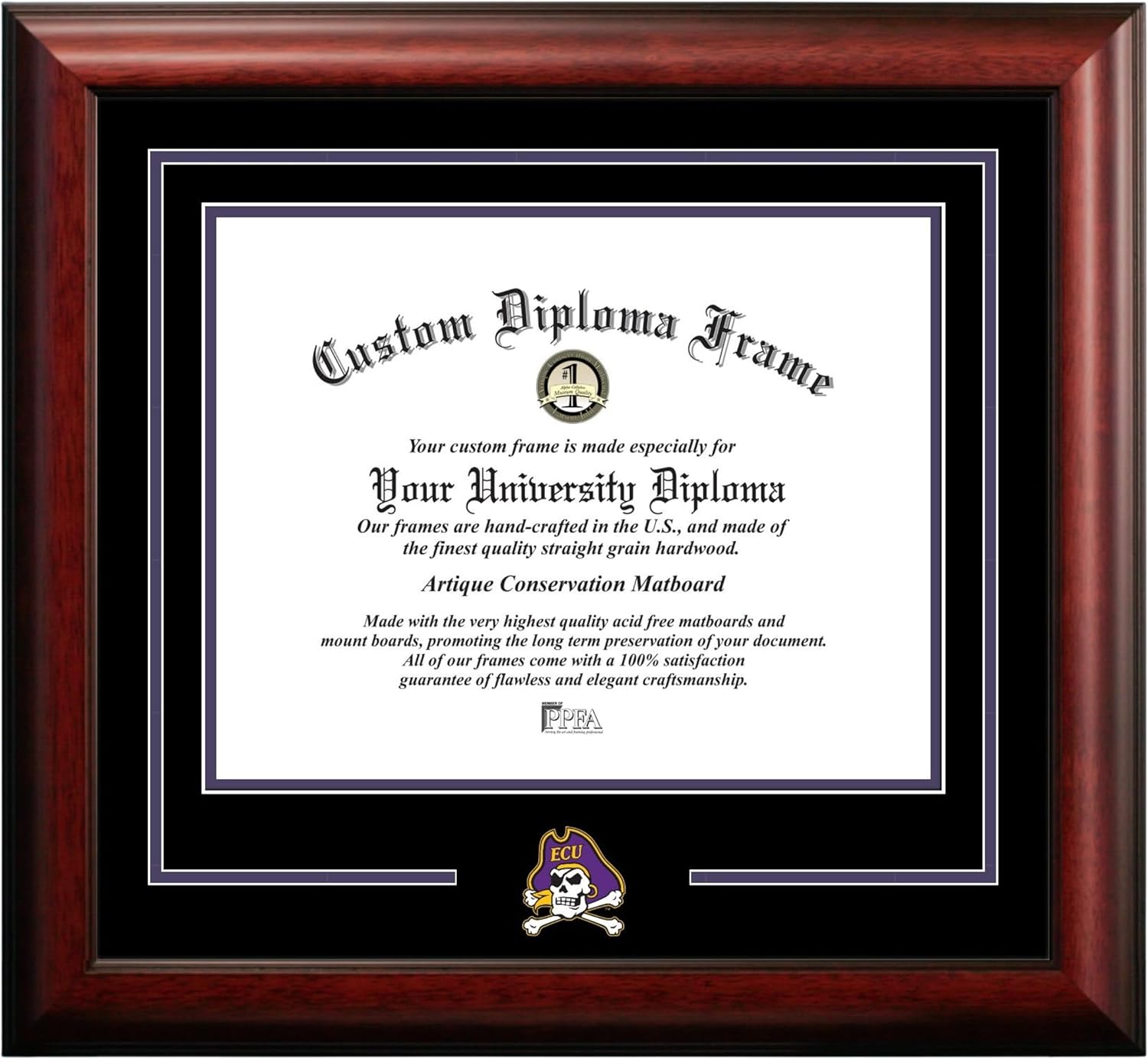 Campus Images NCAA Spirit Diploma Frame for East Carolina University