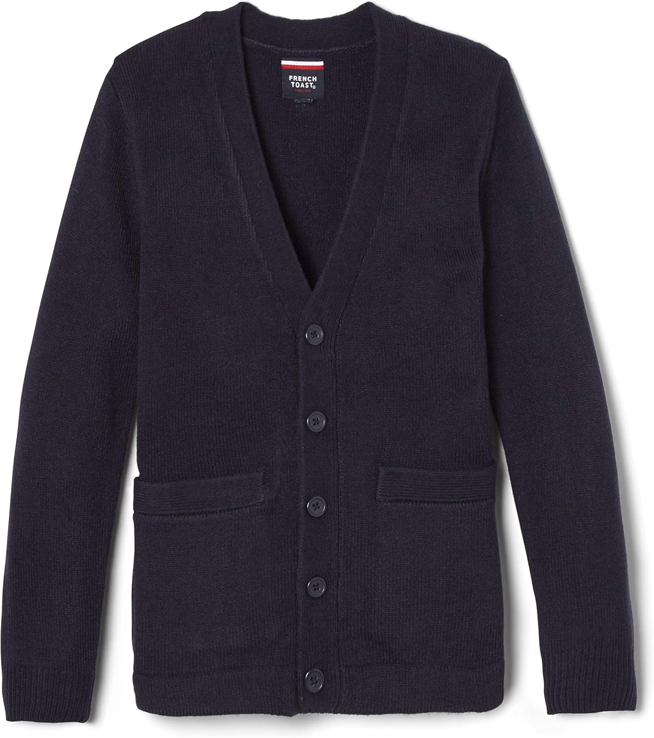 French Toast Boys' V-Neck Anti-Pill Cardigan for School Wear