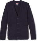 Boys' V-Neck Anti-Pill Cardigan for School Uniforms - Classic Fit
