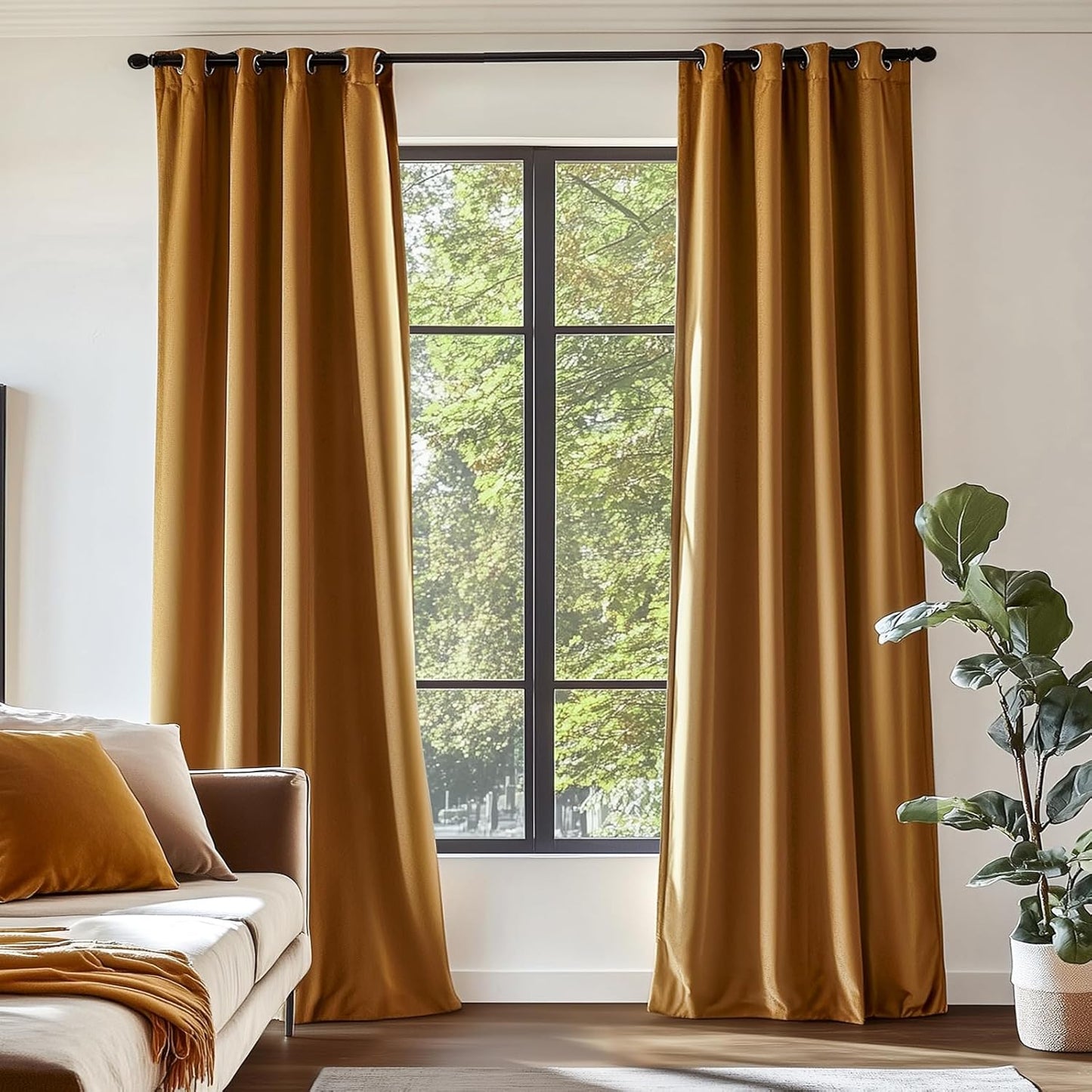 Stylish 96 Luxury Velvet Blackout Curtain