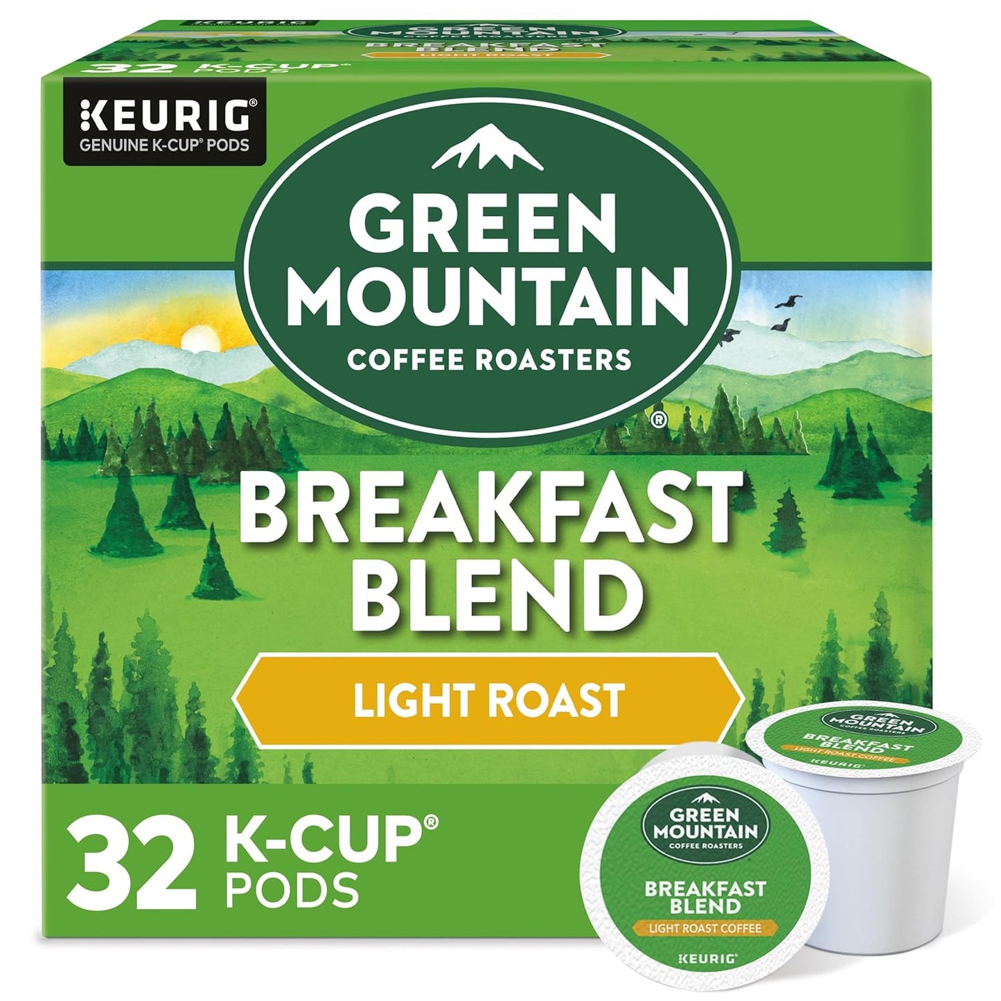 32-Count Green Mountain Breakfast Blend K-Cup Pods