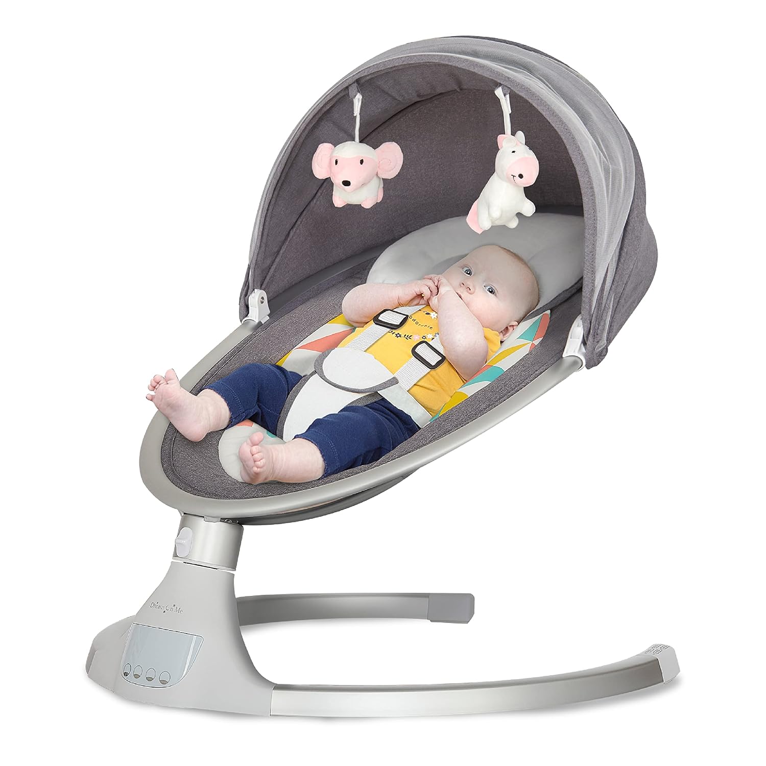 Zazu Baby Swing: Bluetooth Enabled with 5-Speed Swinging for Happy Infants