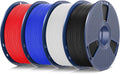 TPU 1.75mm Filament Bundle 4kg (4x1kg) - High Speed Flexible TPU