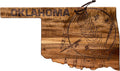 Oklahoma State Shaped Cutting Board and Charcuterie Tray - Decorative