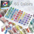 Forever Young 60 Color Crystal Beads Diamond Painting Kit - Organized