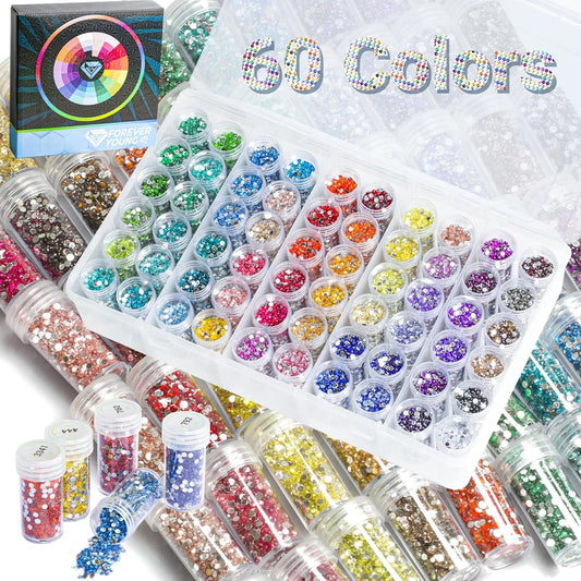 60 Colors Crystal Beads Diamond Painting Kits for Art Lovers