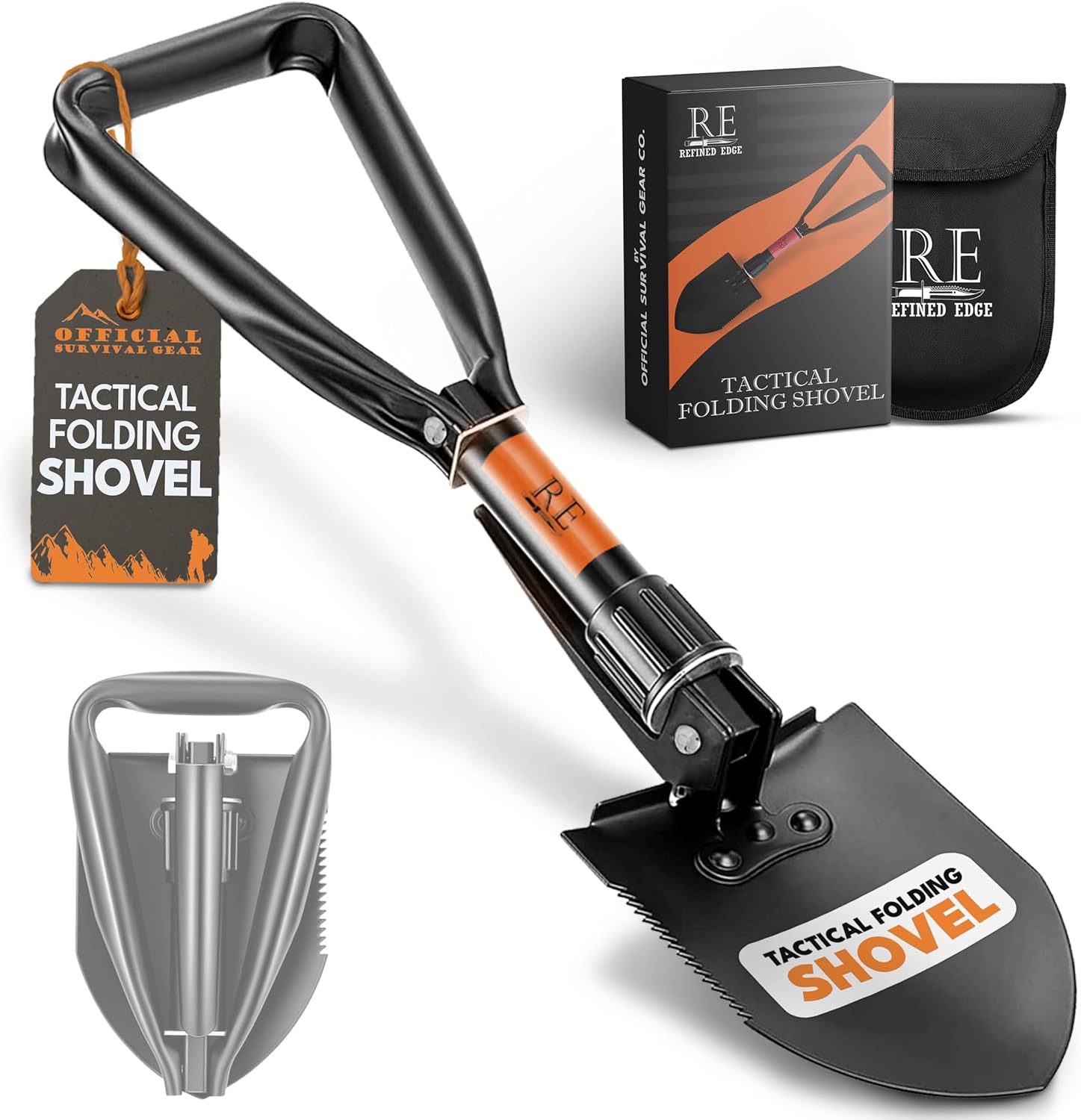 18 Military Grade Folding Shovel - Official Survival Gear