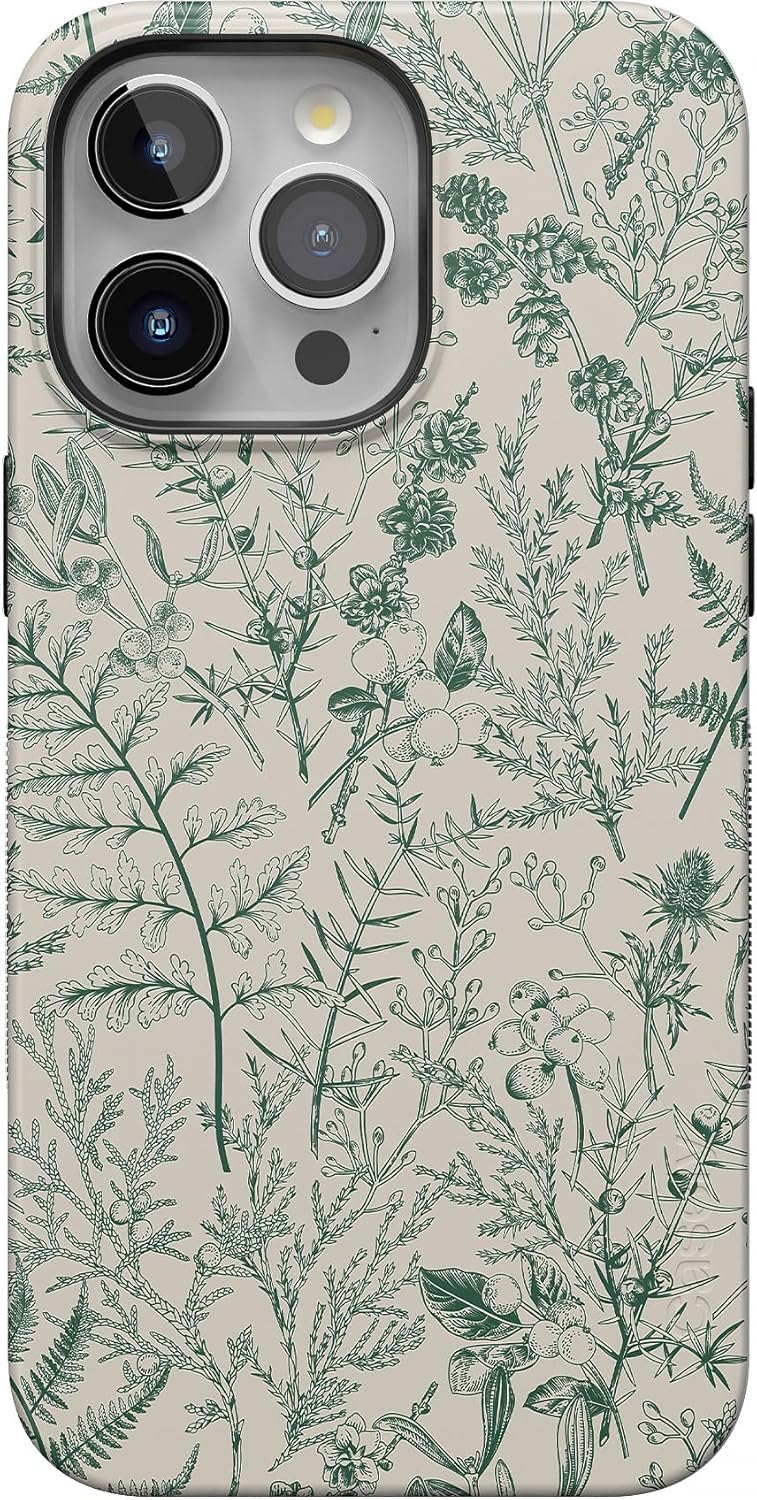 Casely iPhone 15 Pro Case | Sage Garden Green Floral