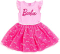 Barbie Girls Tulle Dress for Little to Big Kids - Sparkly Waistband