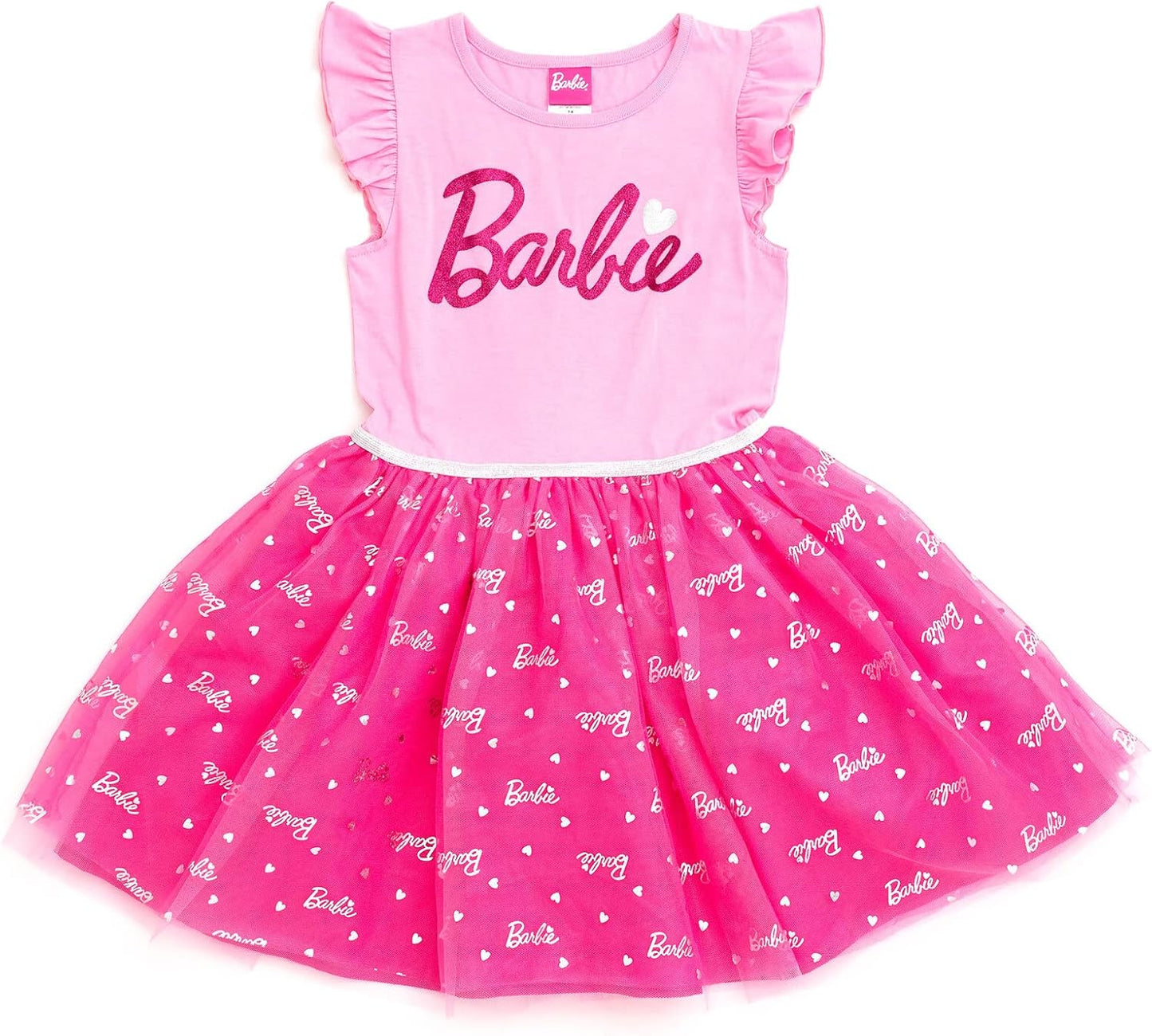 Barbie Girls Tulle Dress for Stylish Little Kids and Big Kids