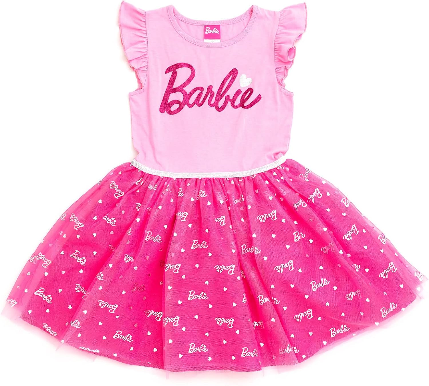 Barbie Girls Tulle Dress for Stylish Little Kids and Big Kids
