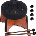 Steel Tongue Drum 6 in 11 Notes - Compact Meditative Steel Drum