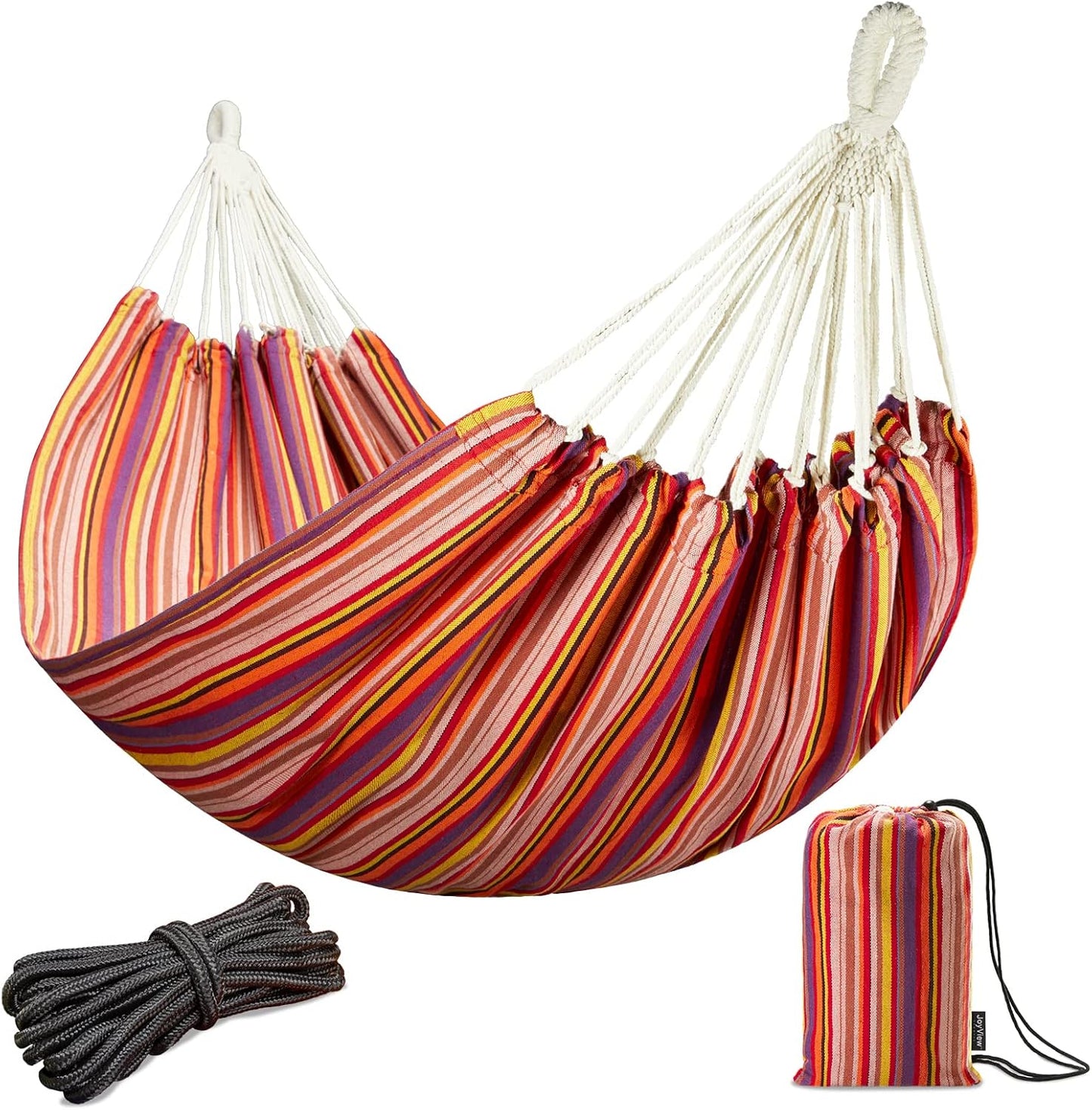 JoyView Brazilian Double Hammock for Outdoor and Indoor Use