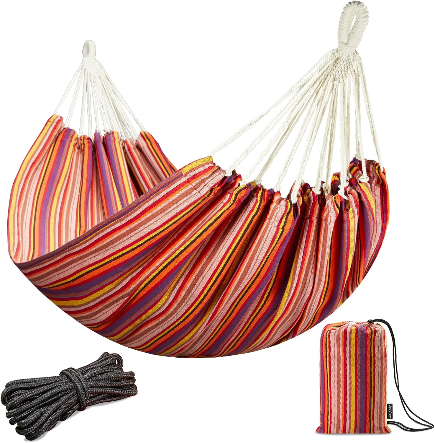 JoyView Brazilian Double Hammock for Outdoor and Indoor Use