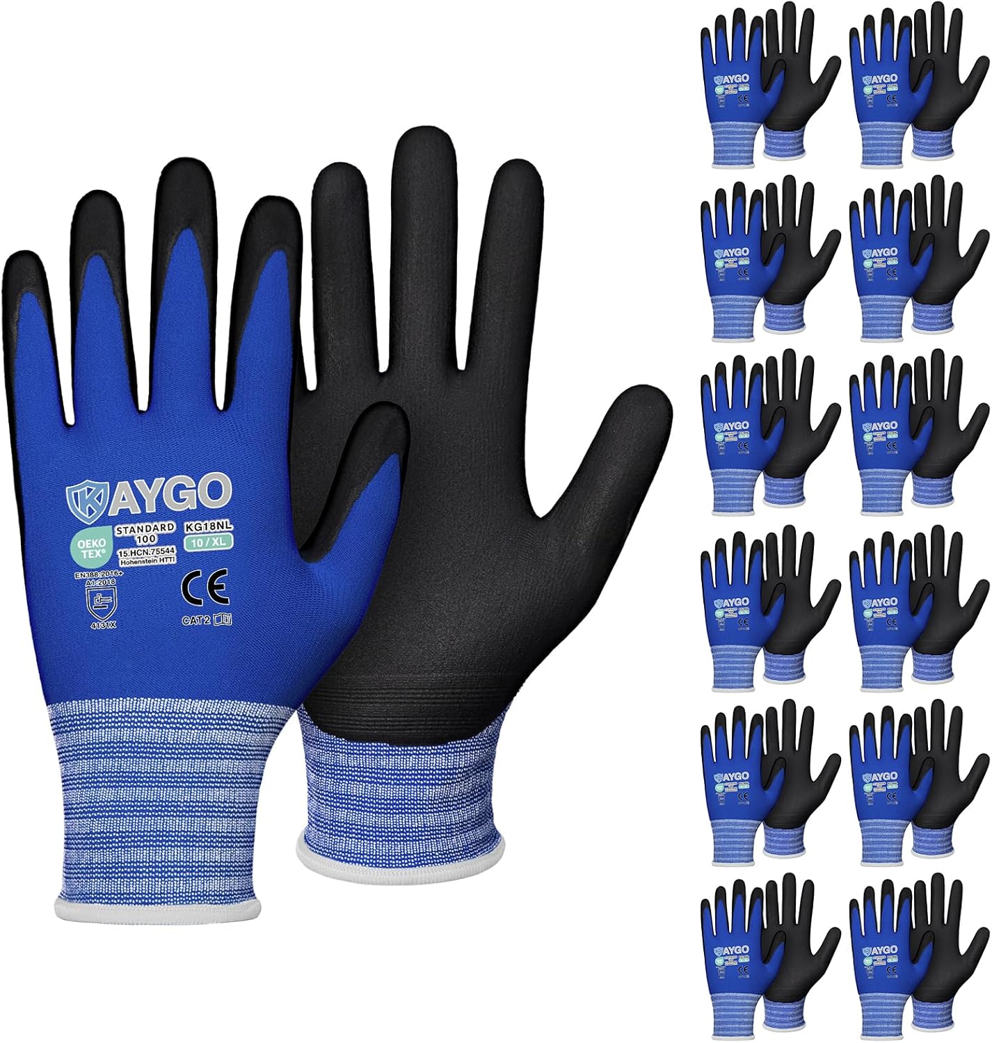 Safety Work Gloves MicroFoam Nitrile Coated for All Tasks