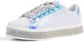 LUCKY STEP Women's Platform Glitter Sneakers - Sparkly (Style T1VR)