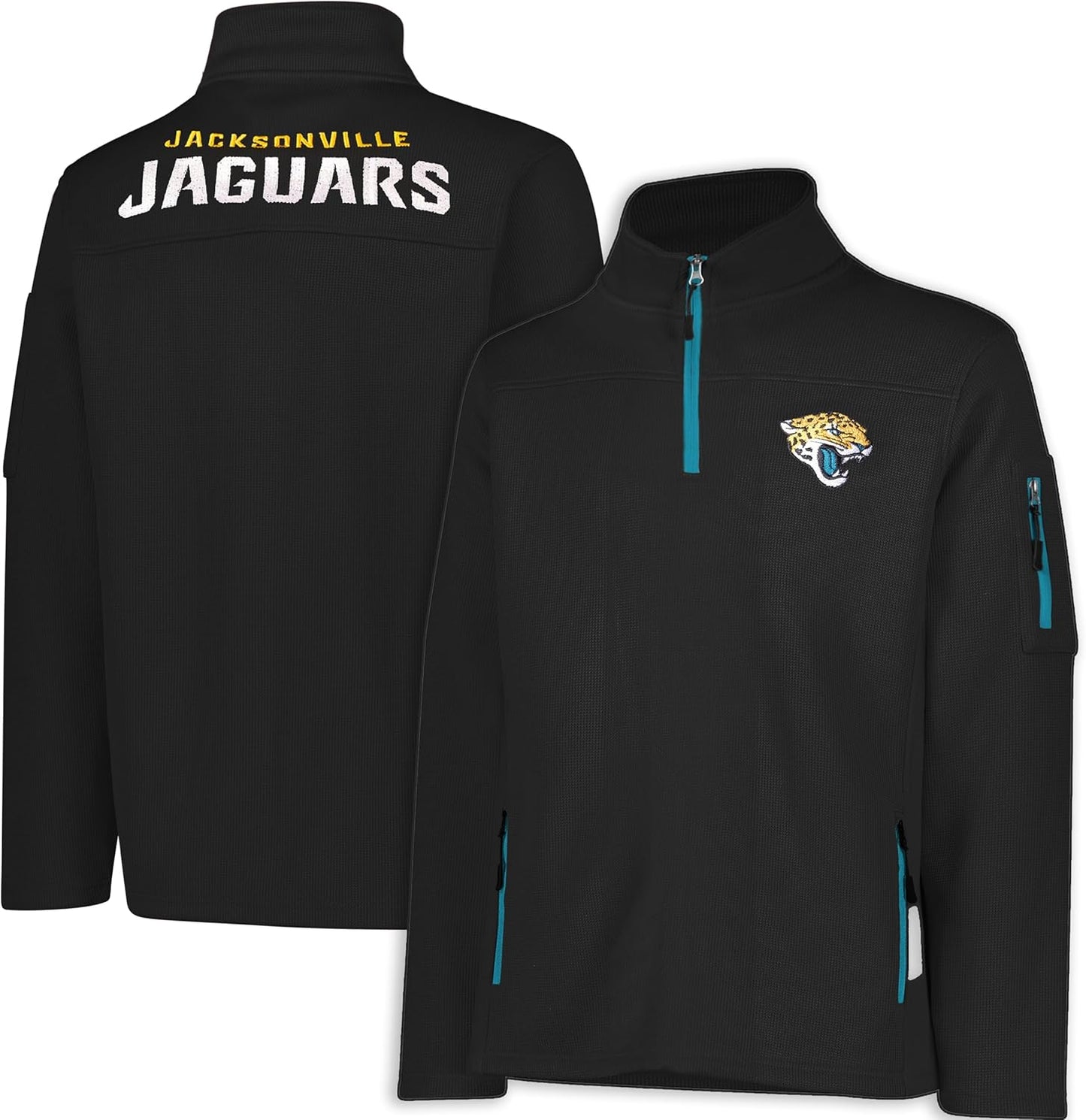 Ultra Game Men's Quarter-Zip Fleece Pullover for NFL Fans