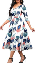 Elegant Women's Casual Wrap Midi Dress for Special Moments