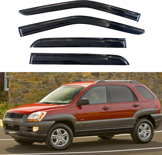 KPY Window Visor for Kia Sportage 2005-2010 - Rain Guard Set