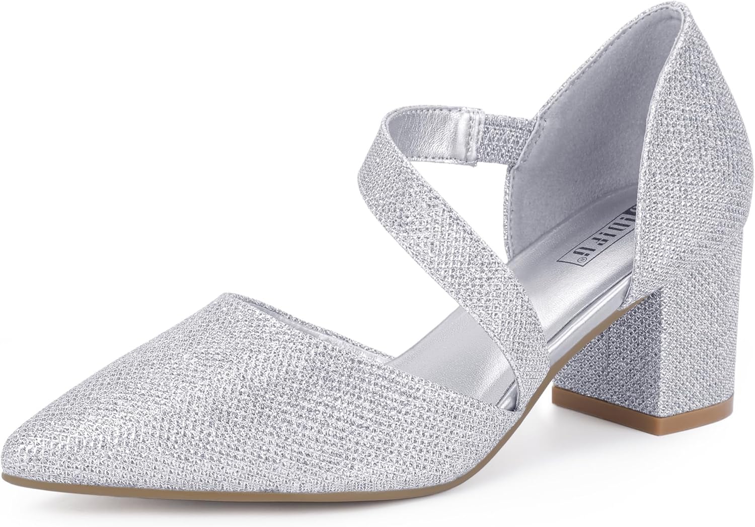 Stylish Closed Toe Strappy Heels for Women - Comfortable Pumps