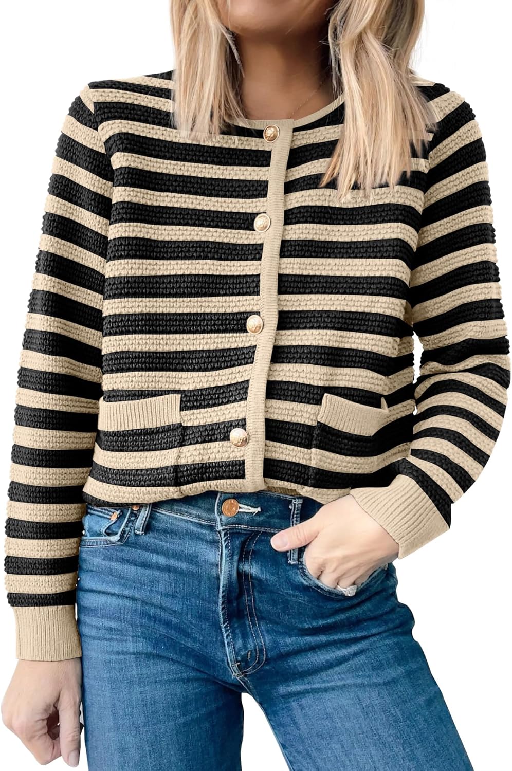 Stylish ANRABESS Womens Cardigan Sweater for Fall Outfits