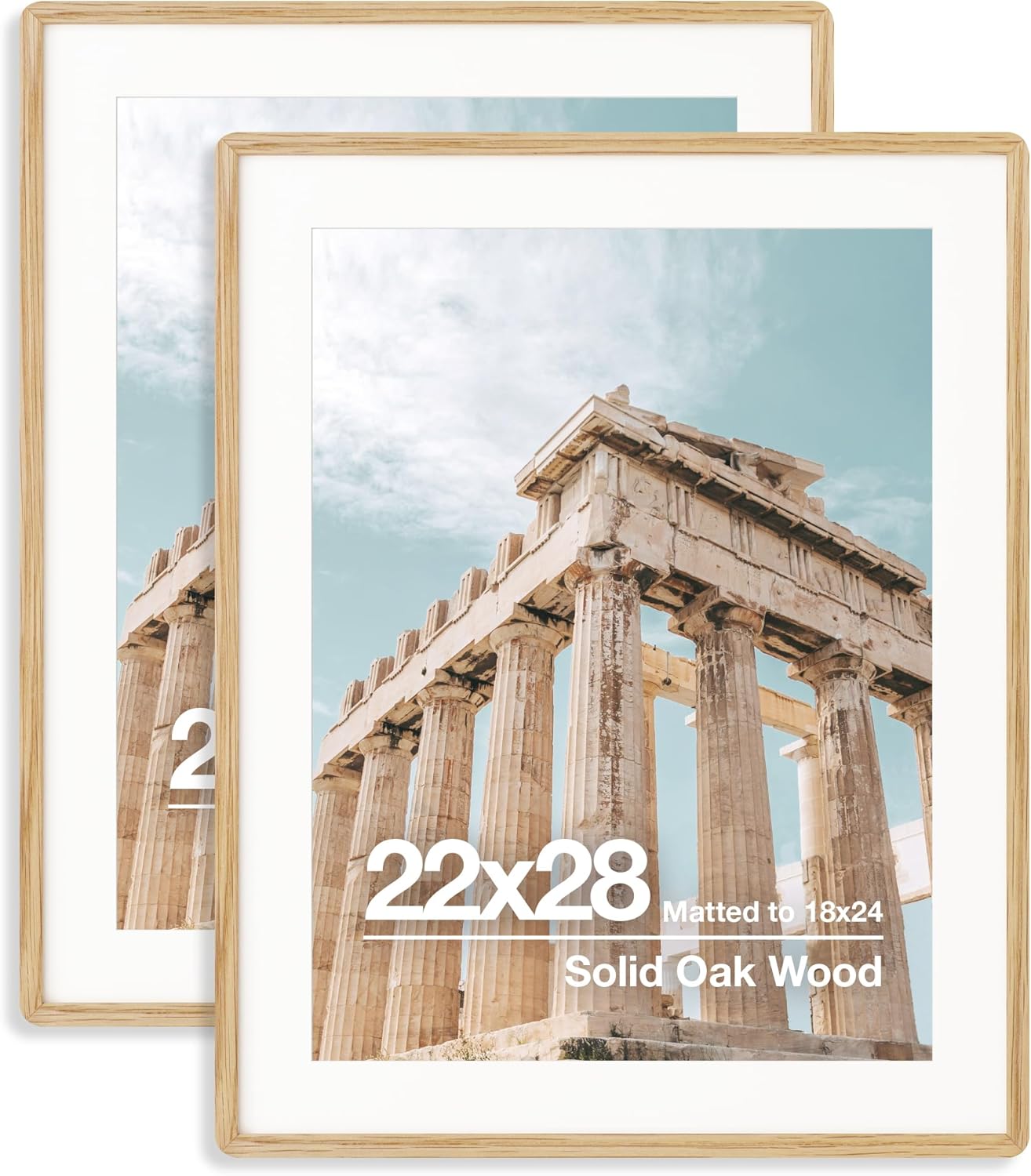 22X28 Poster Frame in Solid Oak Wood for Stylish Displays