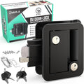 LATCH.IT Black RV Door Lock Replacement - All Metal RV Handle