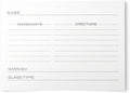 Expert Bartender's 48 Cocktail Recipe Cards, Double Sided