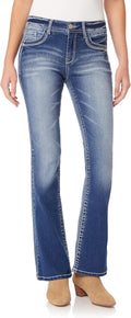 WallFlower Legendary Bootcut Mid-Rise Insta Stretch Jeans (Style 9TW7)