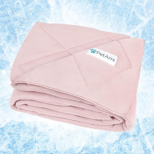PetAmi Premium Cooling Dog Blanket for All Seasons Comfort