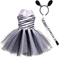 Toddler Girls Jungle Safari Animal Costume Tulle Dress Set - Cute