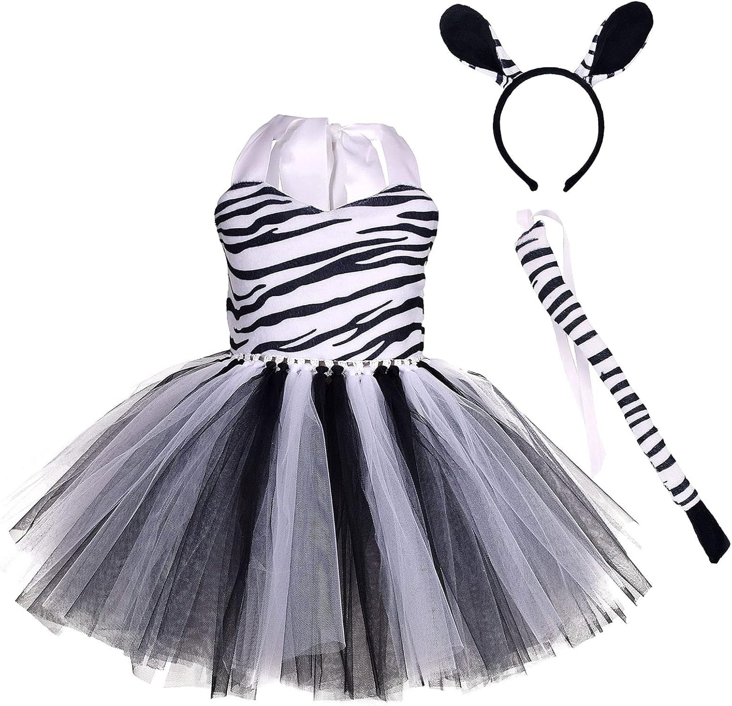 Toddler Girls Jungle Safari Animal Costume Dress Up Set
